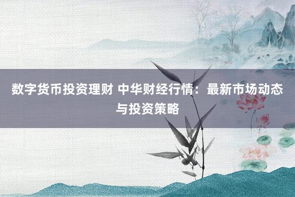 数字货币投资理财 中华财经行情：最新市场动态与投资策略