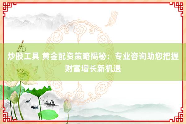 炒股工具 黄金配资策略揭秘：专业咨询助您把握财富增长新机遇